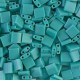 Miyuki tila 5x5mm Perlen - Opaque turquoise green TL-412